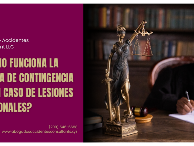 ¿Cómo funciona la tarifa de contingencia en un caso de lesiones personales?